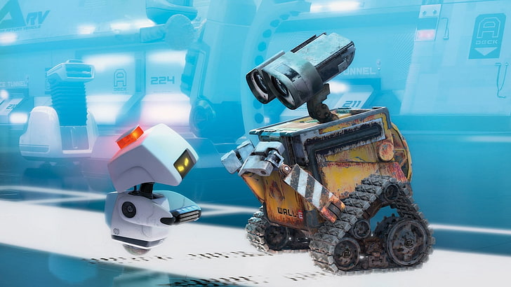 movies, WALL·E, animated movies, Pixar Animation Studios, technology, HD wallpaper