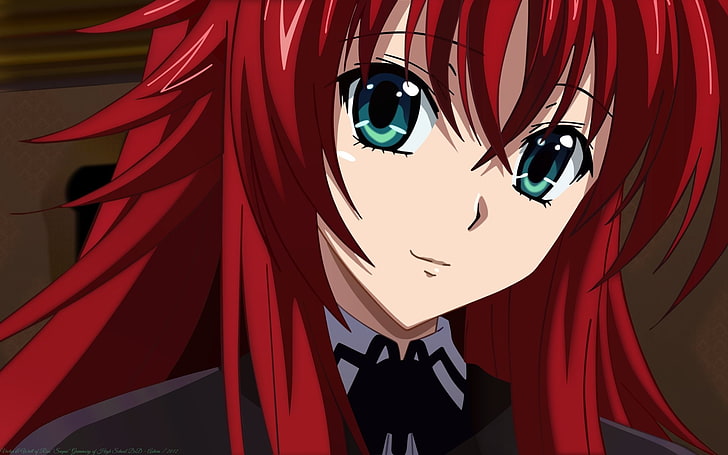 red-haired woman anime character, High School DxD, HD wallpaper