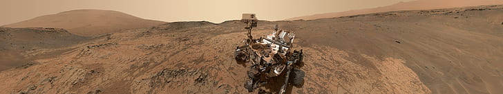 desert, NASA, space, robot, planet, stone, brown, Mars, Rover, HD wallpaper