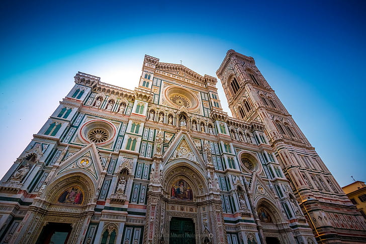 Cathedral of Santa Maria del Fiore, Italy, Florence, the sky, HD wallpaper