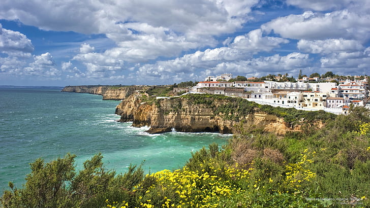 Coast at Carvoeiro, Algarve, Portugal, Europe