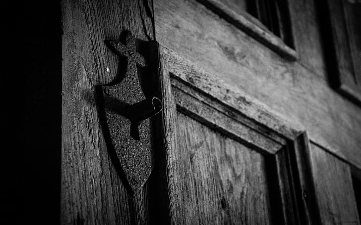 door, abandoned, monochrome, wood, chapel