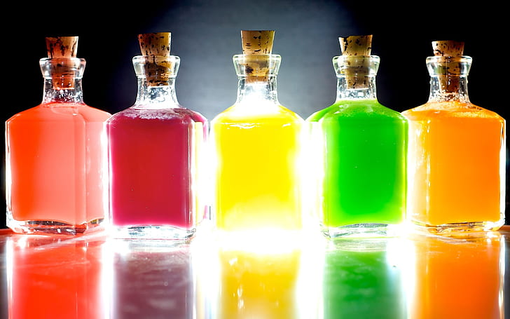 Colorful Skittles Vodka, food and drink, HD wallpaper