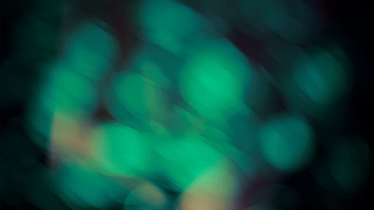 bokeh, abstract, photography, colorful, green, blurred, turquoise, HD wallpaper