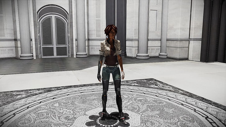 female game character digital wallpaper, video games, screen shot, HD wallpaper
