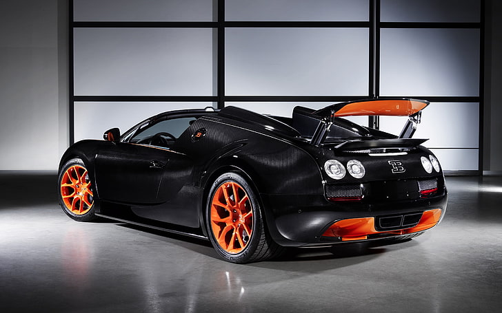 Bugatti Veyron Grand Sport Vitesse, car, garages, mode of transportation, HD wallpaper