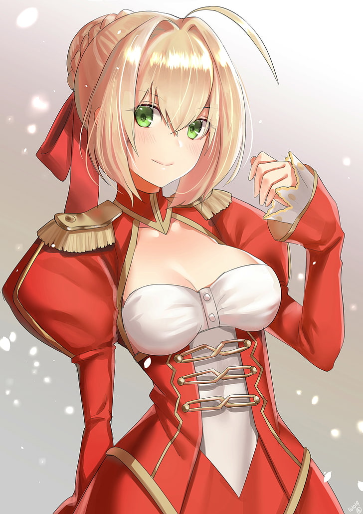 anime, anime girls, Fate/Extra, Fate/Stay Night, Saber Extra