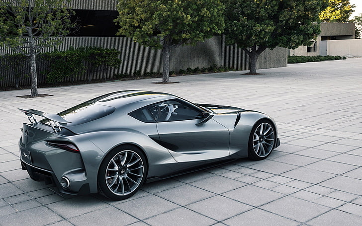 silver supercar, Toyota, Toyota FT-1, concept cars, motor vehicle, HD wallpaper