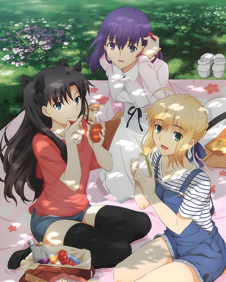 anime, anime girls, Takeuchi Takashi, Fate series, Fate/Stay Night, HD wallpaper
