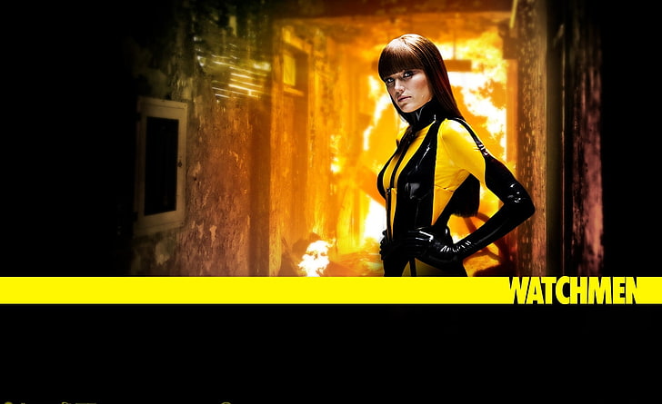 Malin Akerman As Silk Spectre In Watchmen, Watchmen digital wallpaper, HD wallpaper