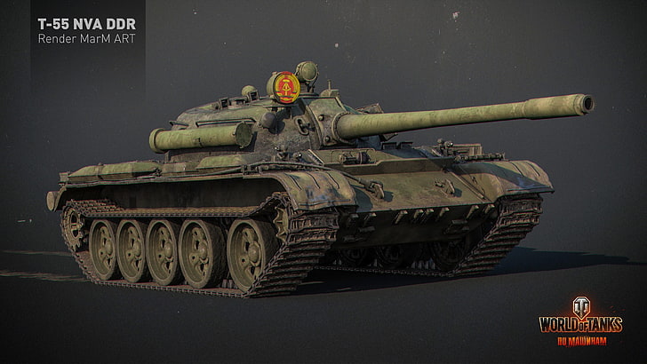Worlds Of Tanks T-55 NVA DDR wallpaper, World of Tanks, wargaming, HD wallpaper