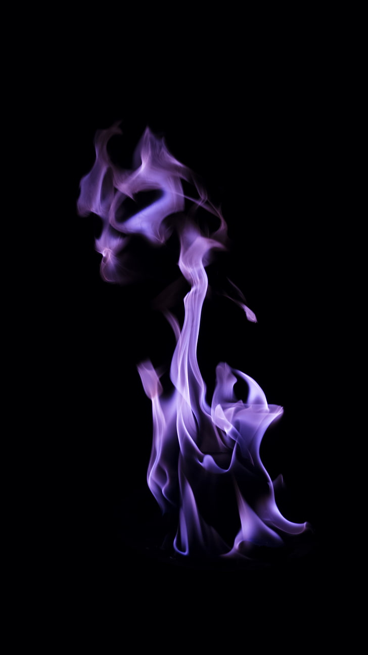 HD wallpaper: smoke, fire, color, purple, dark, black background, studio  shot | Wallpaper Flare