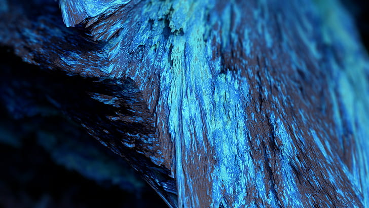 mineral, blue, render, artwork, abstract, CGI, Procedural Minerals