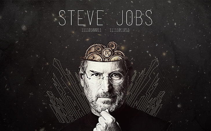 HD wallpaper: Steve Jobs, genius, ipod, apple, head, pixar, mac, iphone,  mechanisms | Wallpaper Flare