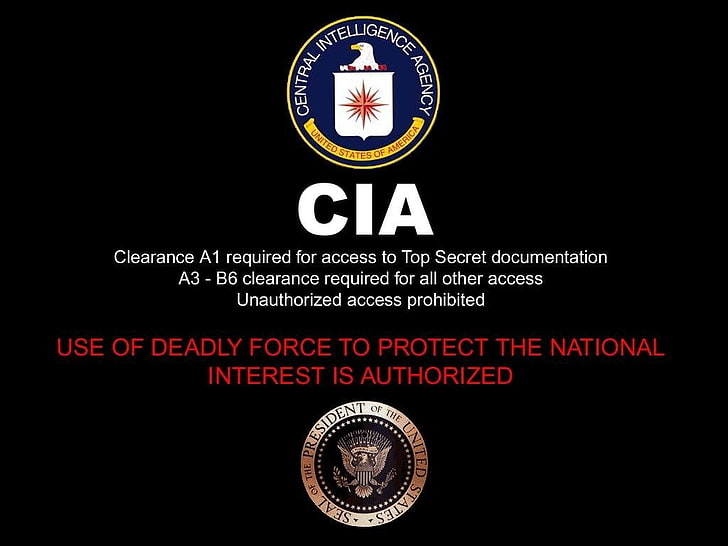 HD wallpaper: Man Made, Logo, CIA, Central Intelligence Agency