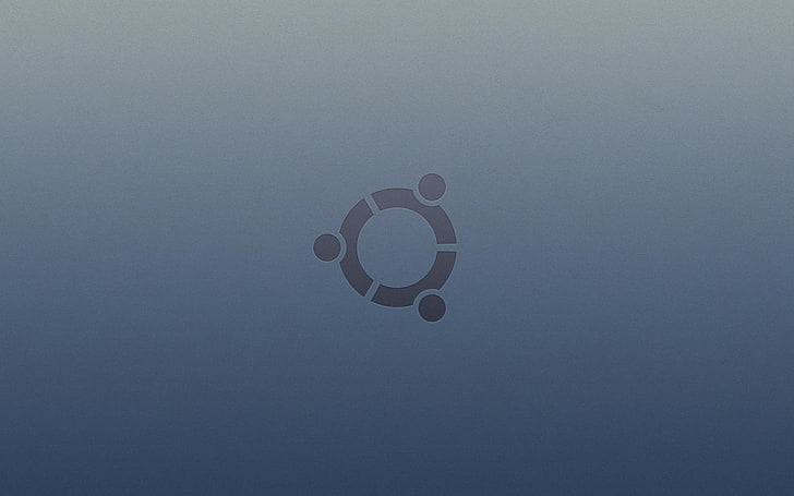 gray and black logo, technology, Linux, simple background, sky, HD wallpaper