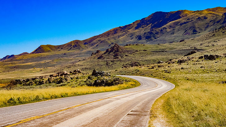 Antelope Island, road, scenics - nature, environment, transportation, HD wallpaper