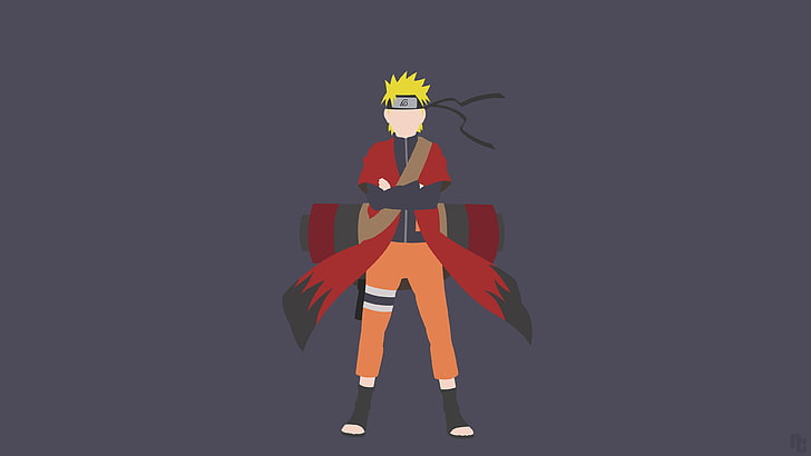 anime, Naruto Shippuuden, Uzumaki Naruto, minimalism, one person