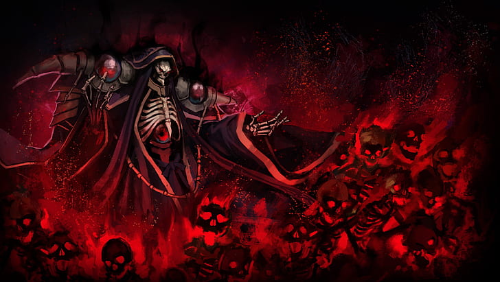Anime, Overlord, Ainz Ooal Gown HD wallpaper