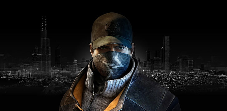 man wearing black cap wallpaper, Aiden Pearce, Watch_Dogs, Ubisoft