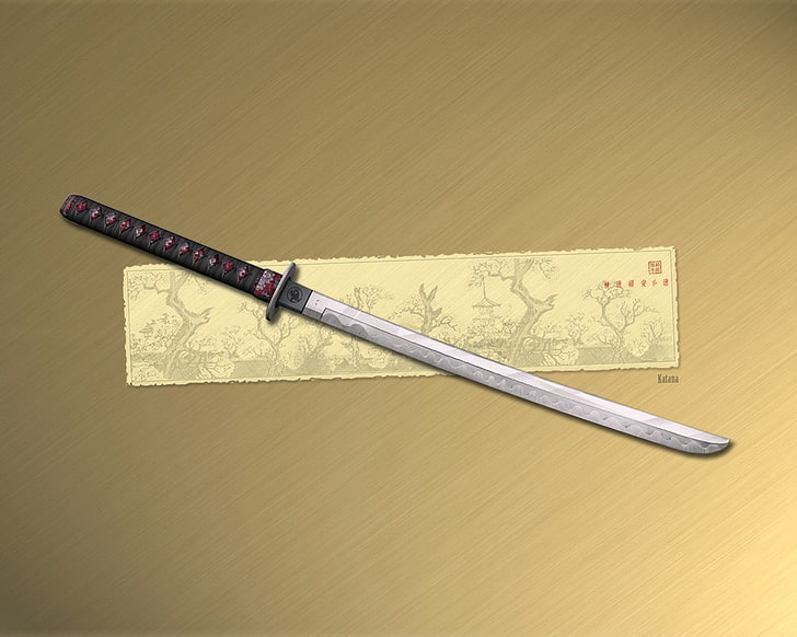 HD wallpaper: black handled katana sword, figure, kitchen Knife, steel,  backgrounds | Wallpaper Flare