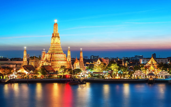 Thailand Wat Arun Buddhist Temple In Bangkok Yai District Of Bangkok Wallpaper Hd For Desktop Mobile And Tablet 3840×2400