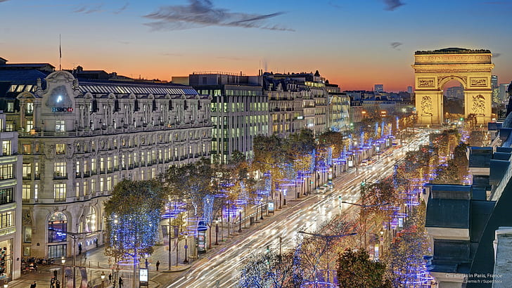 HD wallpaper: Christmas in Paris, France, Holidays | Wallpaper Flare
