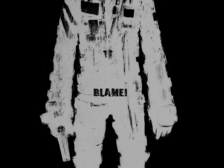 Blame!, Tsutomu Nihei, monochrome, HD wallpaper