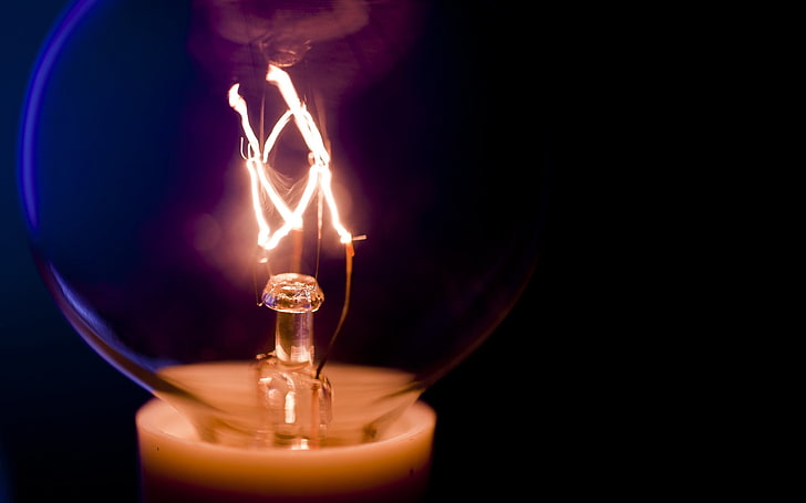 clear light bulb, clear light bulb, macro, candle, flame, fire - Natural Phenomenon