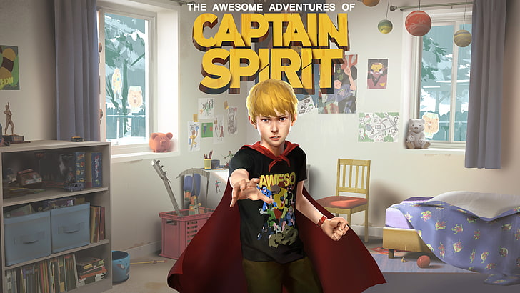 The Awesome Adventures of Captain Spirit 5K, one person, real people