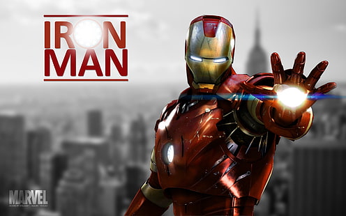 Marvel Iron Man wallpaper, Marvel Comics, superhero, The Avengers HD wallpaper