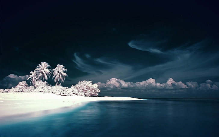 CGI, photo manipulation, landscape, beach, nature, Persian Paradise, HD wallpaper