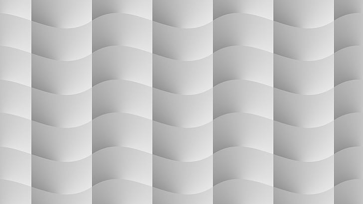 gray, simple, minimalism, wavy, bright, square, tiles, HD wallpaper