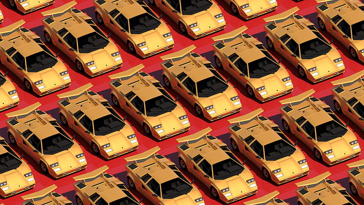 Lamborghini Countach, car, sports car, classic car, Vintage car, HD wallpaper