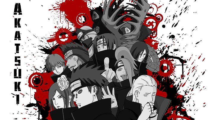 Akatsuki, Naruto Akatsuki digital wallpaper, Artistic, Anime
