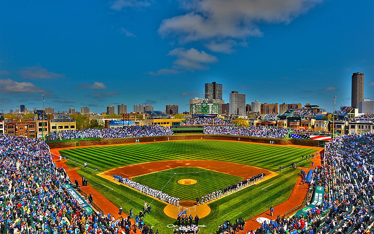 Baseball, Chicago, Man Made, Sport, Wrigley Field, HD wallpaper