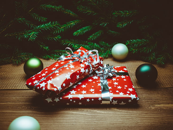 Christmas, presents, Christmas ornaments