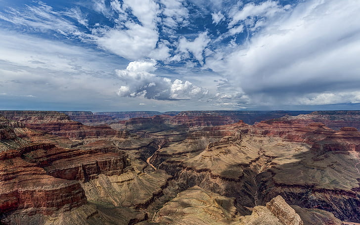 Grand Canyon, Arizona Usa, Roscoe, Kloud, HD wallpaper
