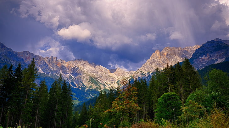 mountain, austria, alps, mountain range, landscape, mount scenery, HD wallpaper