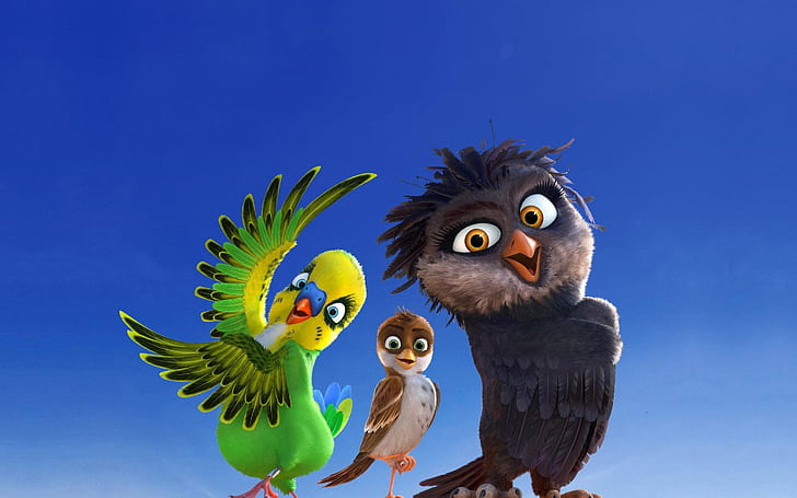 HD wallpaper: Cartoon movie, parrot, sparrow, owl | Wallpaper Flare