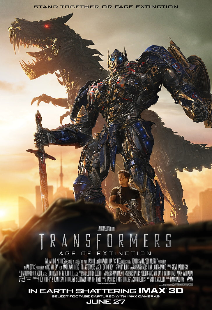 Transformers poster, Transformers: Age of Extinction, movies, HD wallpaper
