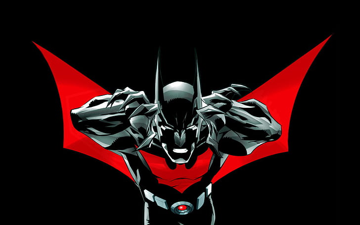 Batman Batman Beyond Black HD, cartoon/comic, HD wallpaper
