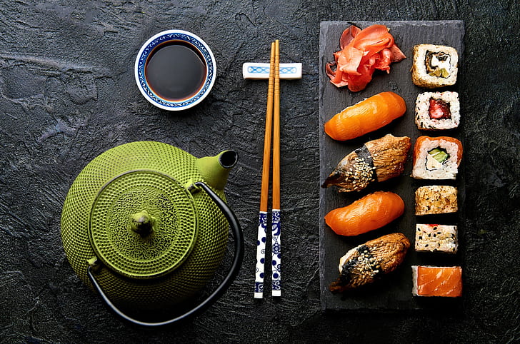food, still life, sushi