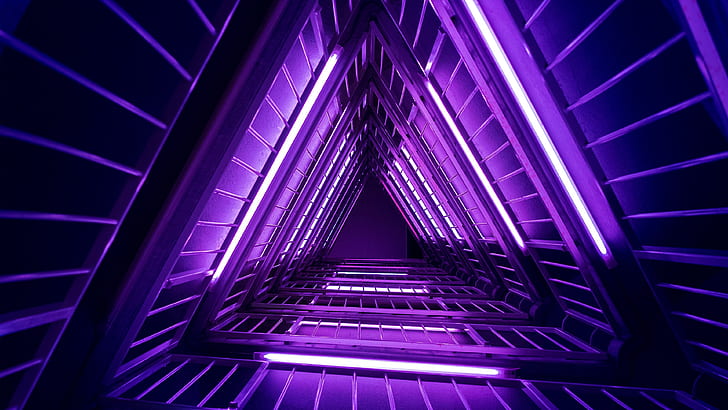 HD wallpaper: purple, violet, light, loop, lighting, triangular, triangle |  Wallpaper Flare