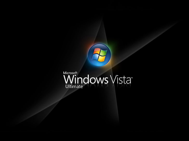 Windows Vista Dark, Microsoft Windows Vista Ultimate digital wallpaper, HD wallpaper