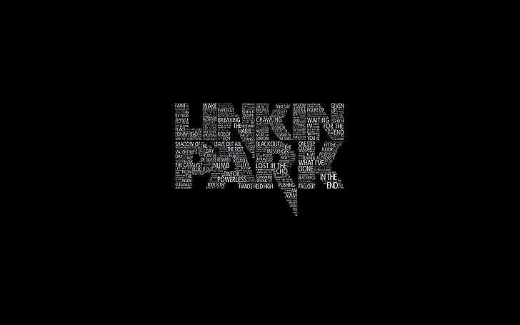 linkin, park, dark, logo, music, copy space, indoors, no people, HD wallpaper