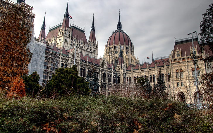 Budapest city, Hungary, parliament, building, HD wallpaper
