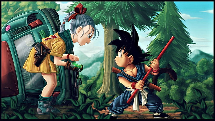 HD wallpaper: Son Goku and Bulma, Dragon Ball, Bulma (Dragon Ball), Dragon  Ball Z | Wallpaper Flare