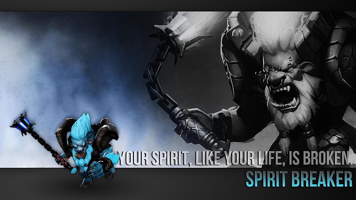 Dota 2 Spirit Breaker digital wallpaper, video games, representation