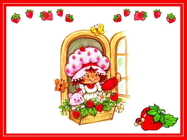 HD wallpaper: cartoon cute strawberry shortcake Entertainment Other HD Art  | Wallpaper Flare